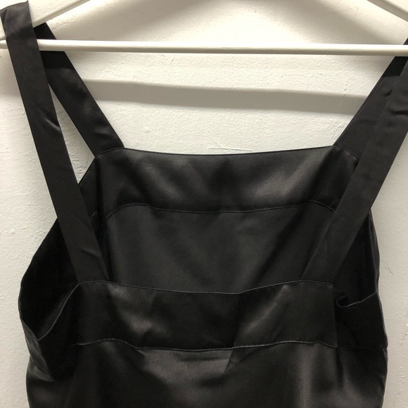 Vintage Victoria's Secret Black Silk Tank Top Gold Label Size S - Picture 7 of 7